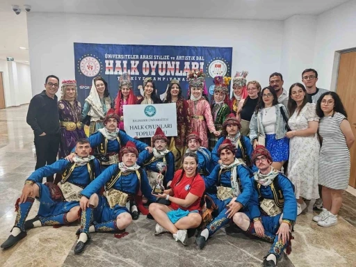 BAÜN Halk Oyunları ekibi Türkiye ikincisi
