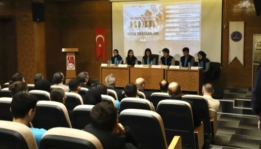 Bayburt Fen Lisesi &ouml;ğrencilerinden T&uuml;rk destanları paneli
