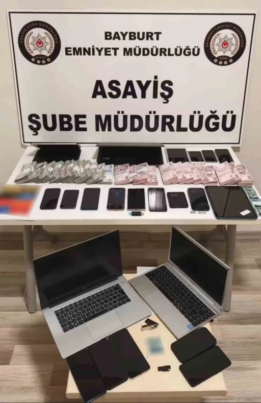Bayburt merkezli dolandırıcılık operasyonunda 5 tutuklama
