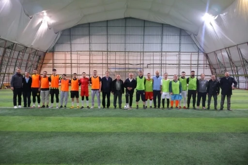 Bayburt&rsquo;ta din g&ouml;revlileri arasında futbol turnuvası başladı

