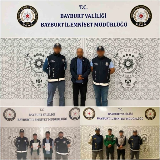 Bayburt&rsquo;ta d&uuml;zensiz g&ouml;&ccedil;le m&uuml;cadele: 5 g&ouml;&ccedil;men, 4 organizat&ouml;r yakalandı
