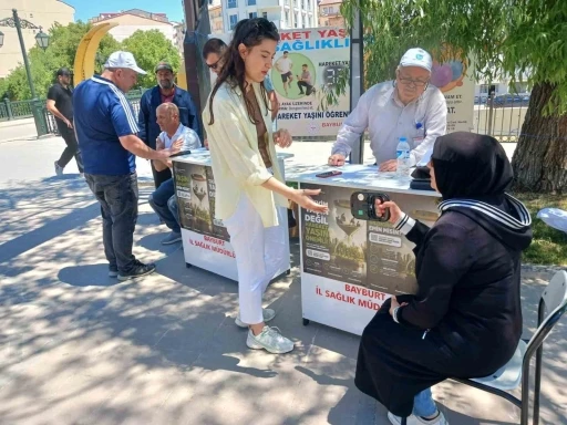 Bayburt&rsquo;ta hareket yaşı taramaları s&uuml;r&uuml;yor
