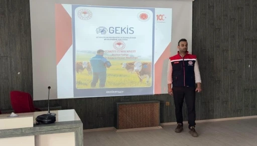Bayburt&rsquo;ta veteriner hekimlere GEKİS sistemi anlatıldı

