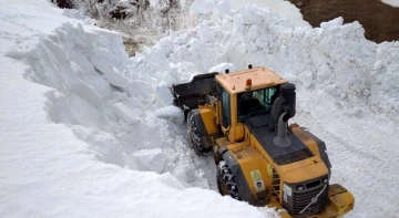 Bayburt- Trabzon arasında ilkbaharda karla mücadele
