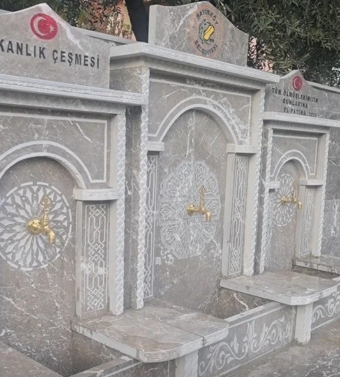 Bayırköy’ün tarihi çeşmeleri yenilendi
