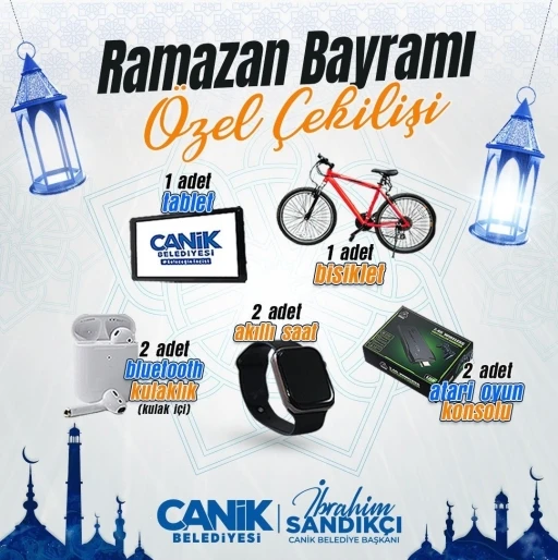Bayram hediyeleri Canik’ten
