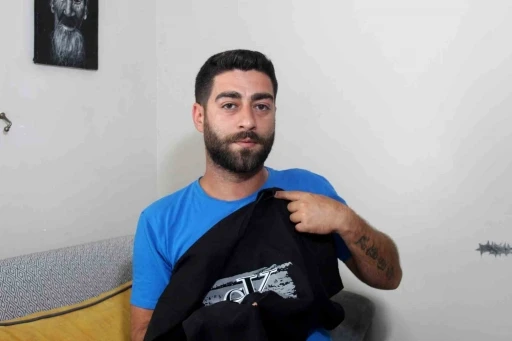 Bayramlaşmaya gitti, karnına yorgun mermi isabet etti
