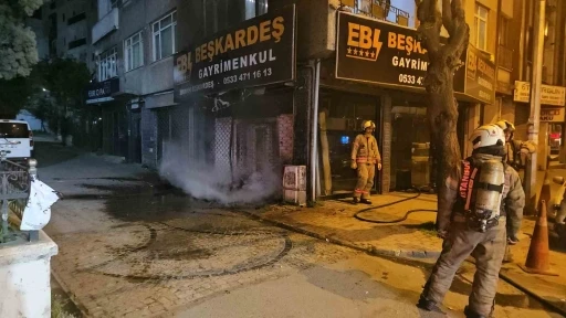 Bayrampaşa’da korkutan doğal gaz yangını
