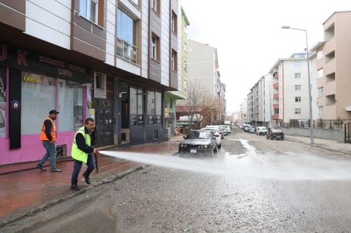 Belediye ekiplerinden bahar temizliği

