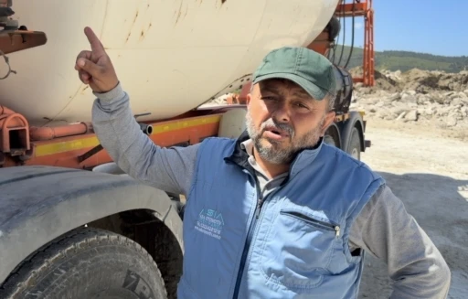 Beton mikseri yuva oldu, kuşlar u&ccedil;ana kadar &ccedil;alışmayacak
