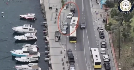 Beykoz&rsquo;da dron destekli trafik denetimi: 58 araca 190 bin lira ceza
