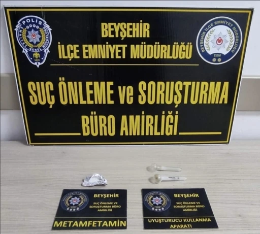 Beyşehir&rsquo;de uyuşturucu ve aranan şahıs operasyonları
