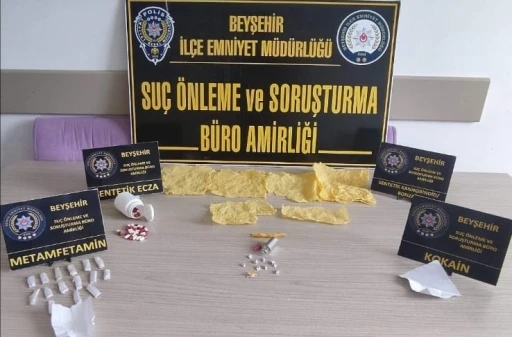 Beyşehir&rsquo;deki uyuşturucu operasyonunda 2 ş&uuml;pheli tutuklandı
