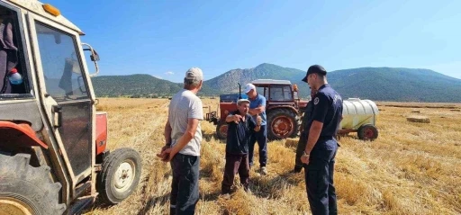 Bi&ccedil;erd&ouml;ver operat&ouml;rlerine yangın eğitimi
