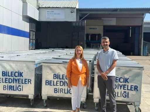 Bilecik&rsquo;e son 1,5 yıldır bin 52 adet &ccedil;&ouml;p konteyneri alındı
