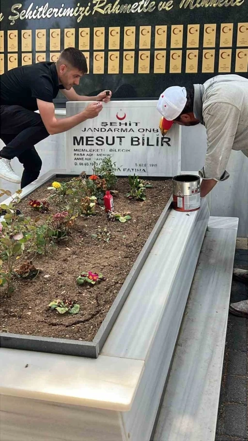 Bilecik Şehitliğinde kapsamlı çalışma
