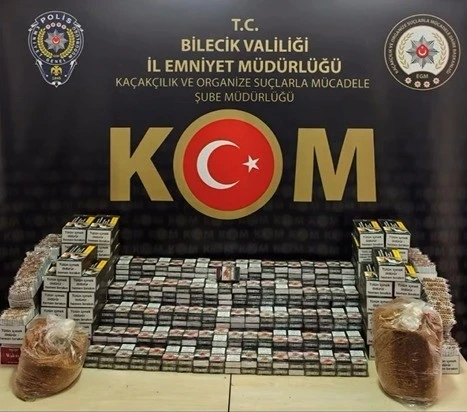 Bilecik&rsquo;te 22 bin 400 makaron ele ge&ccedil;irildi
