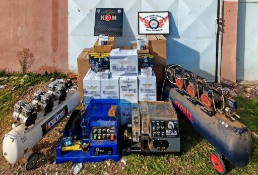 Bilecik’te 98 bin makaron ele geçirildi
