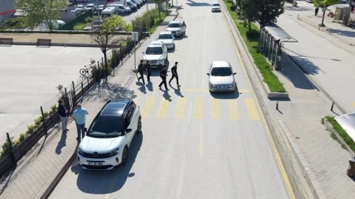 Bilecik&rsquo;te drone destekli trafik denetimi
