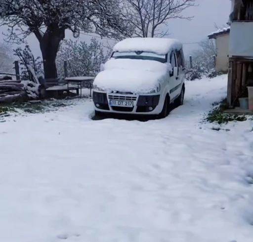 Bilecik&rsquo;te kar s&uuml;rprizi
