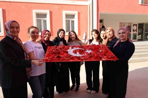 Bilecik&rsquo;te sıfır atık etkinliğinde atıklarla T&uuml;rk bayrağı oluşturuldu
