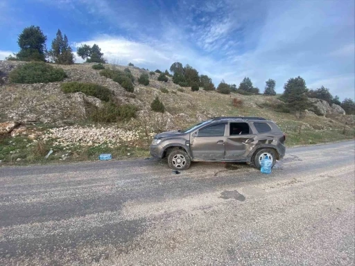 Bilecik’te takla atan araçta 2 kişi yaralandı