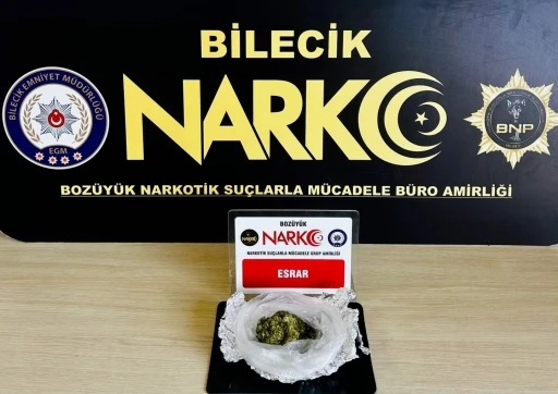Bilecik&rsquo;te uyuşturucu operasyonu: 1 g&ouml;zaltı

