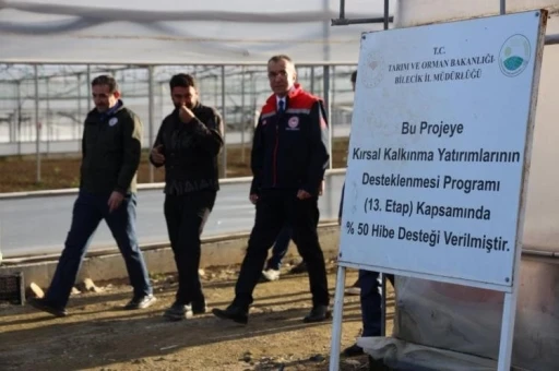 Bilecik&rsquo;te y&uuml;zde 50 hibeli modern sera &uuml;retime katkı sağlıyor
