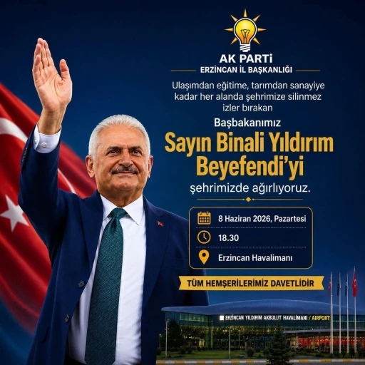 Binali Yıldırım Erzincan&rsquo;a geliyor
