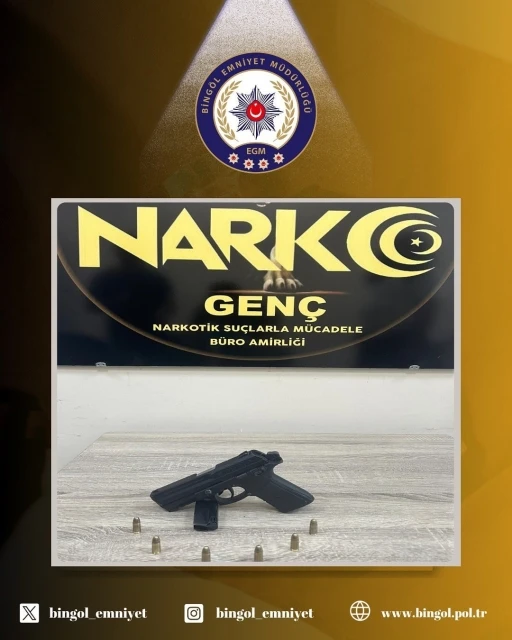 Bingöl’de ruhsatsız silah ele geçirildi
