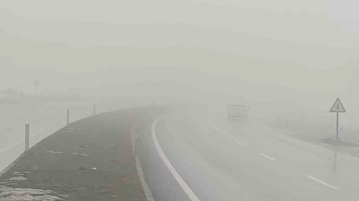 Bing&ouml;l&rsquo;de yoğun sis g&ouml;r&uuml;ş mesafesini d&uuml;ş&uuml;rd&uuml;
