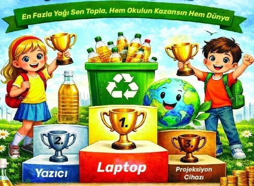 Bir ton atık yağla doğaya can verdiler
