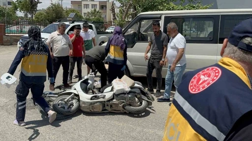 Bisiklet ile motosiklet çarpıştı: 1 yaralı
