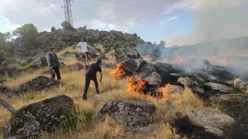 Bitlis’te örtü yangını
