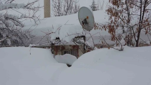 Bitlis&rsquo;te tek katlı evler kardan kayboldu, 314 k&ouml;y yolu ise ulaşıma kapandı
