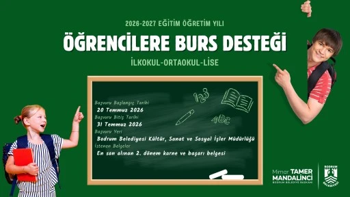 BODRUM BELEDİYESİNDEN &Ouml;ĞRENCİLERE BURS DESTEĞİ