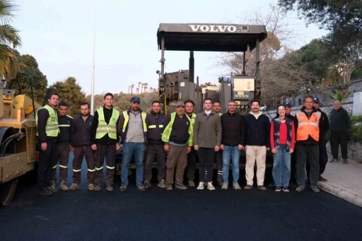 Bodrum&rsquo;da Bergamut Caddesi yenilenen y&uuml;z&uuml;yle hizmete a&ccedil;ılıyor

