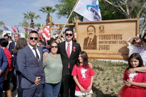 Bodrum’da Muhtar Satılmış’ın adının verildiği park açıldı
