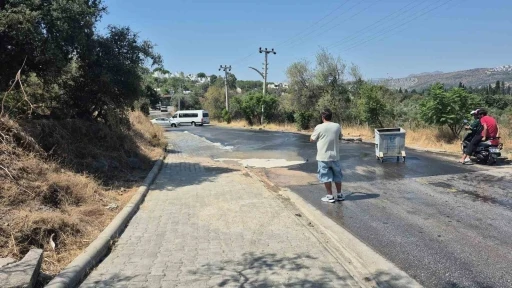 Bodrum'da Ana İsale Hattı Patladı