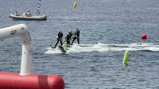 Bodrum&rsquo;da su &uuml;st&uuml;nde adrenalin fırtınası

