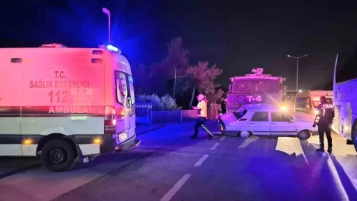 Bodrum&rsquo;da TOMA, otomobile &ccedil;arptı
