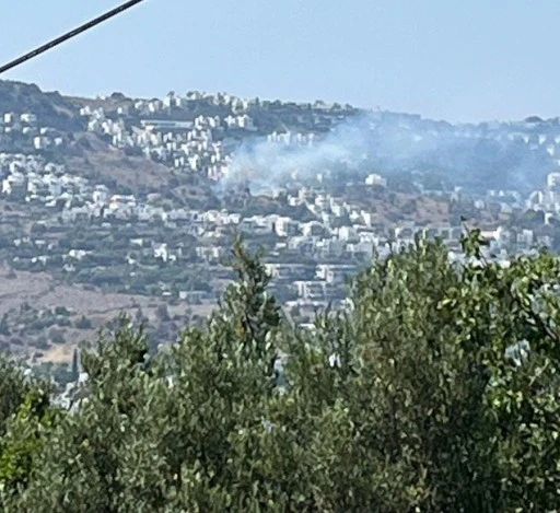 Bodrum’daki yangın büyümeden söndürüldü