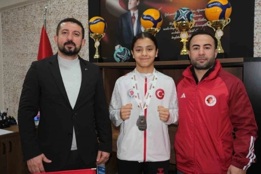 Boksta Avrupa 2.&rsquo;si olan Asmin &Ccedil;abas&rsquo;a, Cizre&rsquo;de coşkulu karşılama
