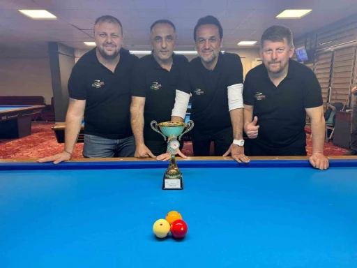 B&ouml;lgesel 3 bant bilardo kul&uuml;pler ligi D&uuml;zce&rsquo;de tamamlandı
