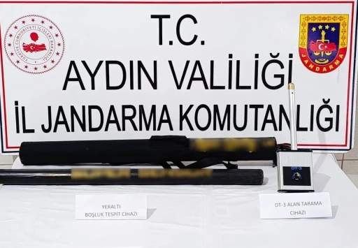 Bozdoğan&rsquo;da ka&ccedil;ak define arayışı yapan şahıslar su&ccedil;&uuml;st&uuml; yakalandı
