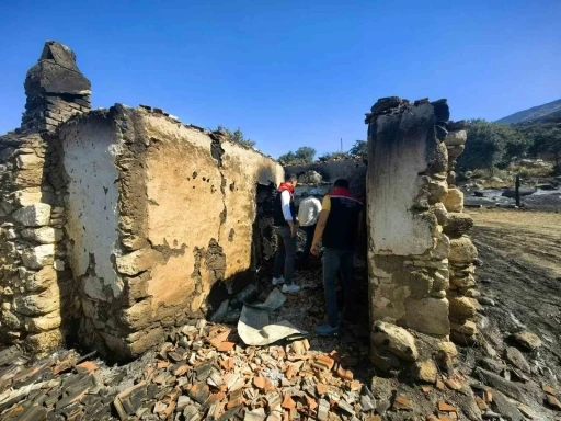 Bozdoğan&rsquo;daki yangının ardından hasar tespit &ccedil;alışmaları başladı
