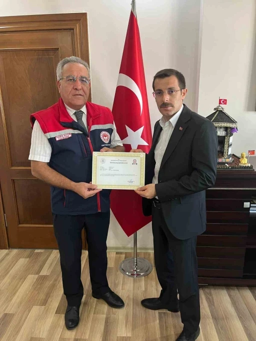 Bozdoğan İlçe Tarım Müdürüne Üstün Başarı Belgesi
