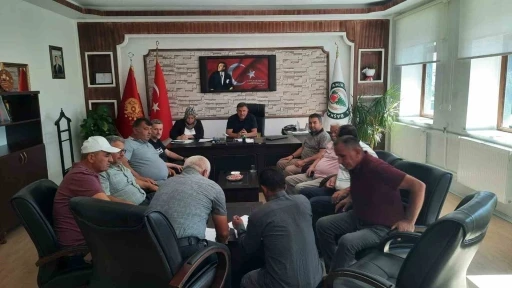 Bozkır İlçe Ziraat Odası, bölgedeki kuraklığı istişare etti
