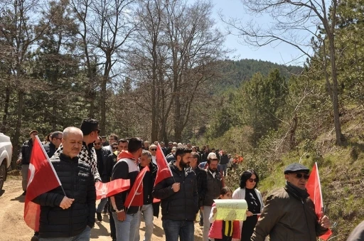 Buldan&rsquo;da g&ouml;stericiler maden sahasında y&uuml;r&uuml;y&uuml;ş ger&ccedil;ekleştirdi
