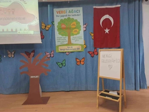 Buldanlı &ouml;ğrencilere vergi bilinci eğitimi verildi
